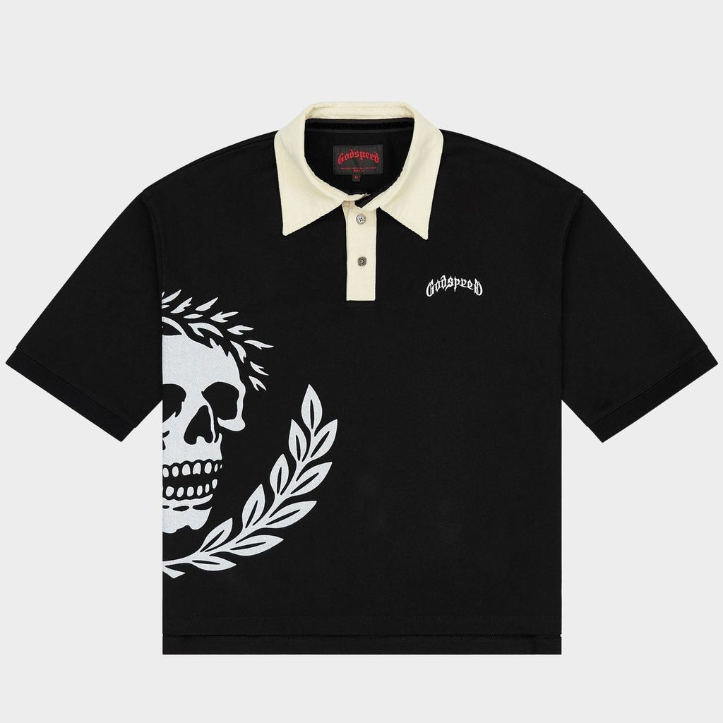 Godspeed Crest Polo Victor Oversized Black