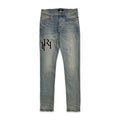 Amiri Jeans Vintage Indigo Embroidered Staggered Logo