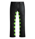 Lost Shdws Wax Pant Black Green