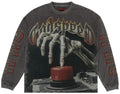 Godspeed Tee Long sleeve Code Red Grey
