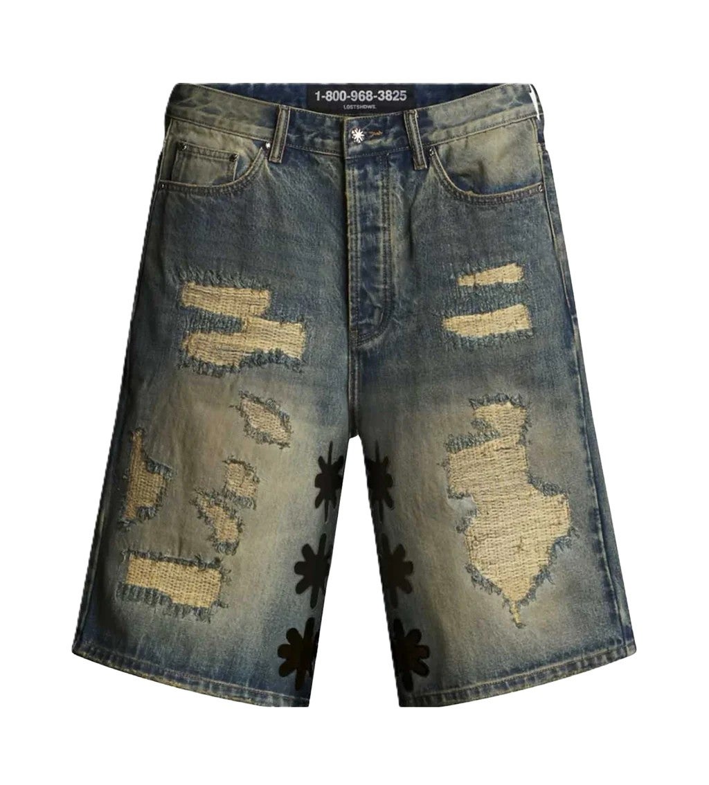 Lost Shdws Denim Short DSTRY Black
