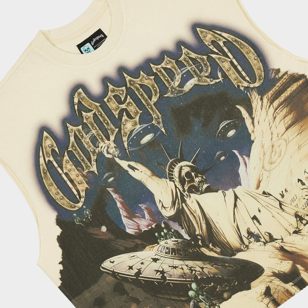 Godspeed Tee The Landing Sleeveless Bone