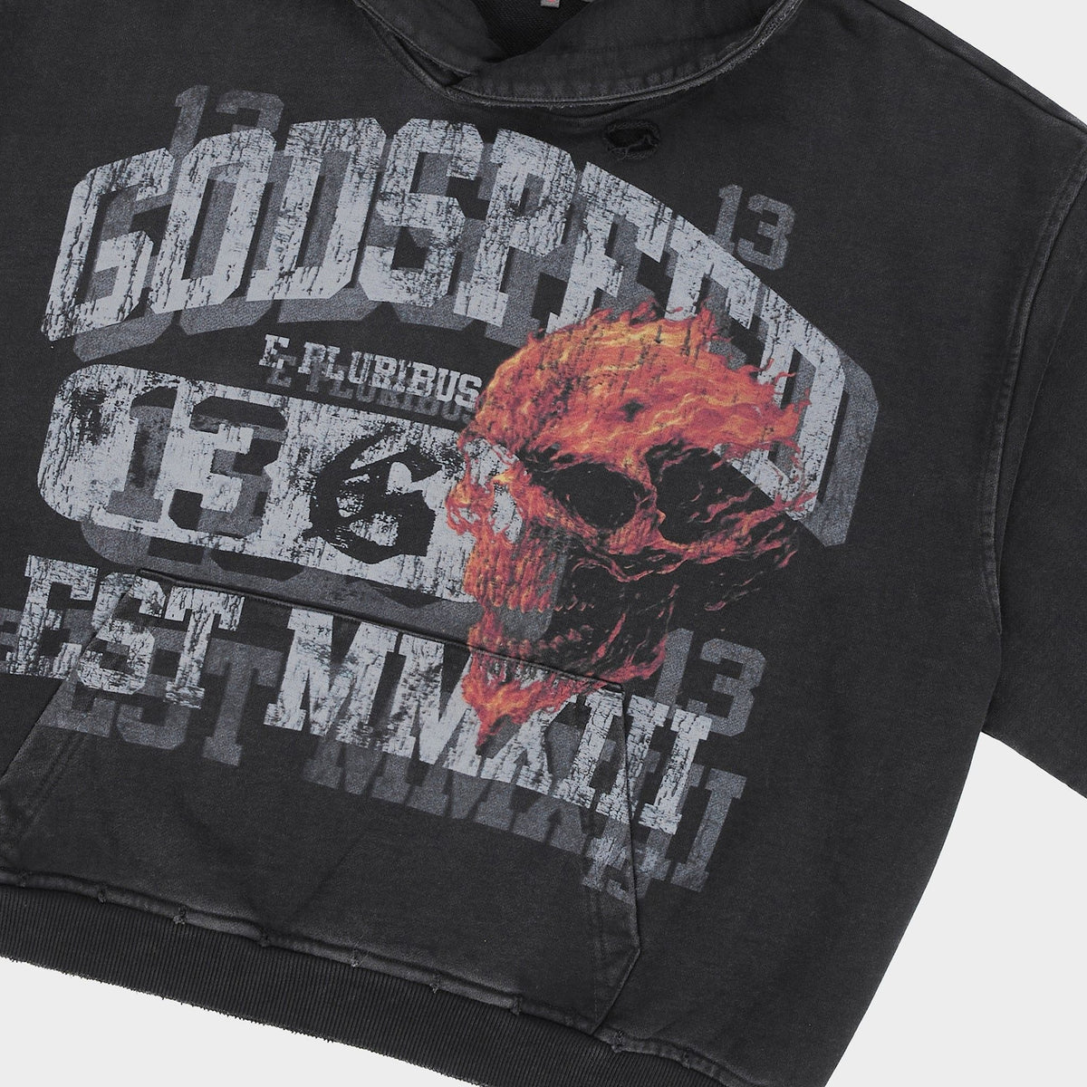 Godspeed Seeing Double Hoodie Black wash
