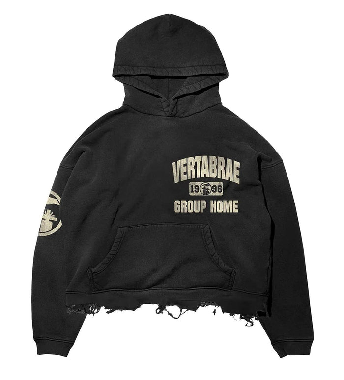 Vertabrae Hoodie Black Group Home