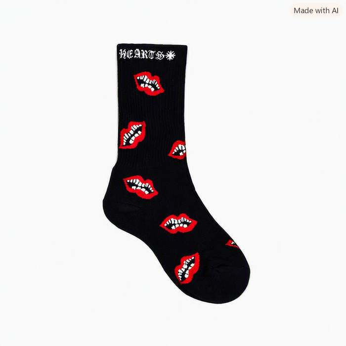 Chrome Hearts Chomper Socks Matty Boy Black