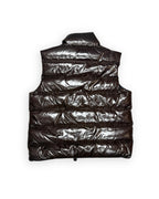 Moncler Puffer Vest Brown Gilet Preowned