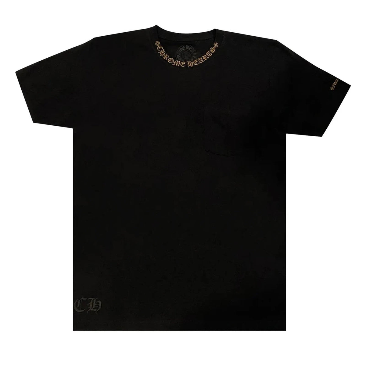 Chrome Hearts tee Collar Print 'Black/Brown'