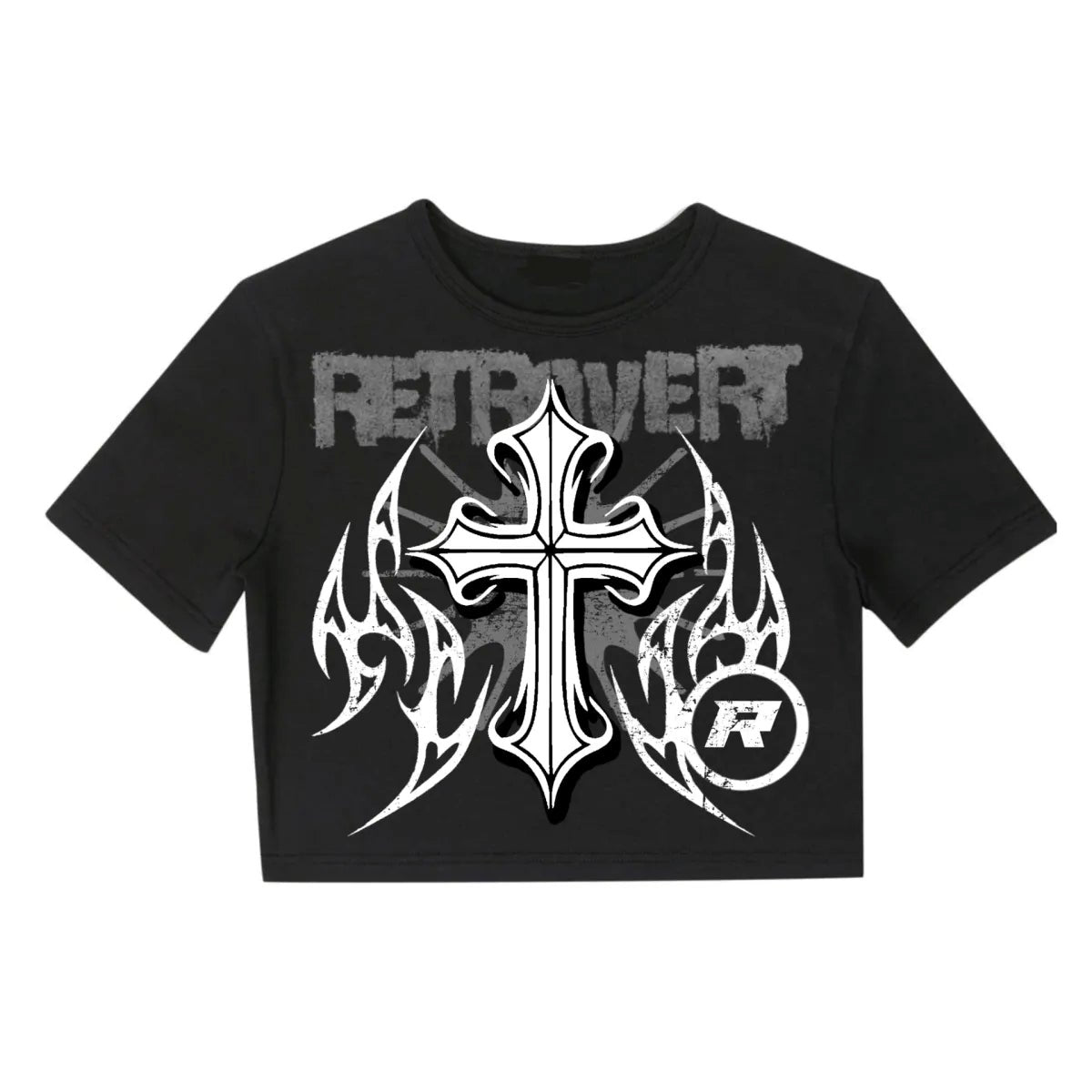 RetroVert Woman's Black CROSS BIKER Set