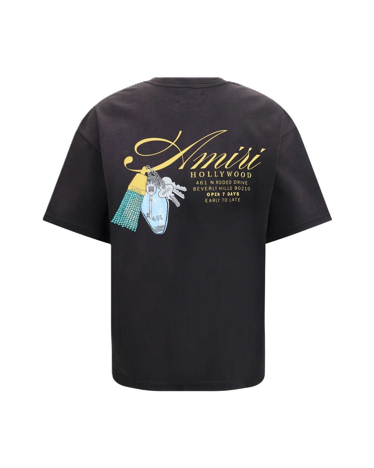 AMIRI Tee Chateau Keys Black