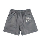 Triple Sevens Shorts Grey Nylon Button