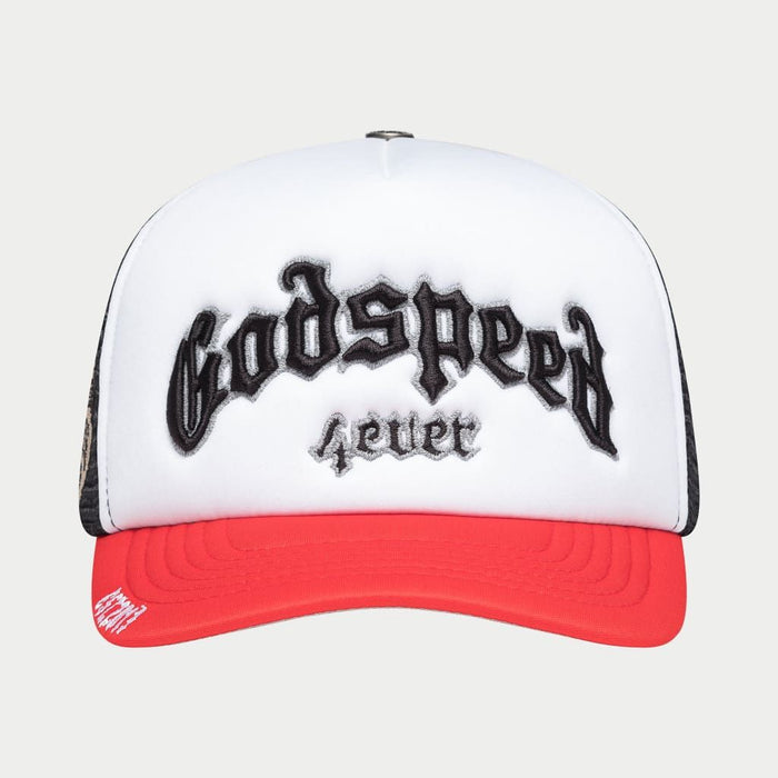 Godspeed Hat Black White Red GS Forever Foam Trucker