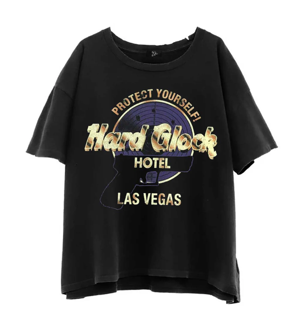 Triple Sevens Tee Black Hard Gl*ck