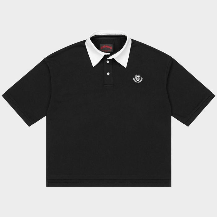 Godspeed Crest Polo Victor Minimal Black
