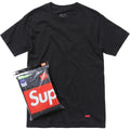 Supreme Hanes Tees Black Tagless (3 Pack)