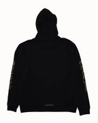 Chrome Hearts Hoodie Vertical Logo Black Green Army Zip Up