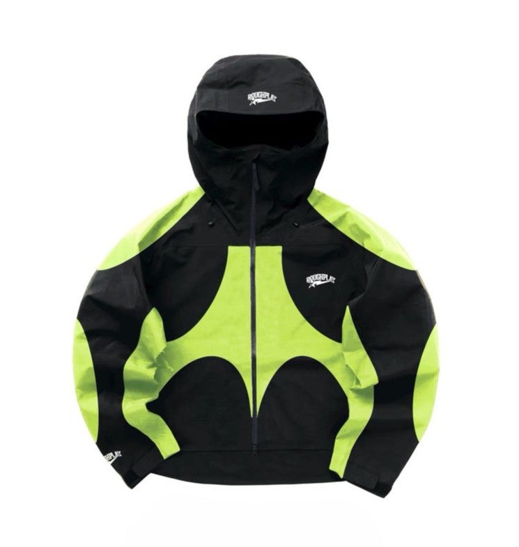 Roughplay Water Resisted Green Windbreaker