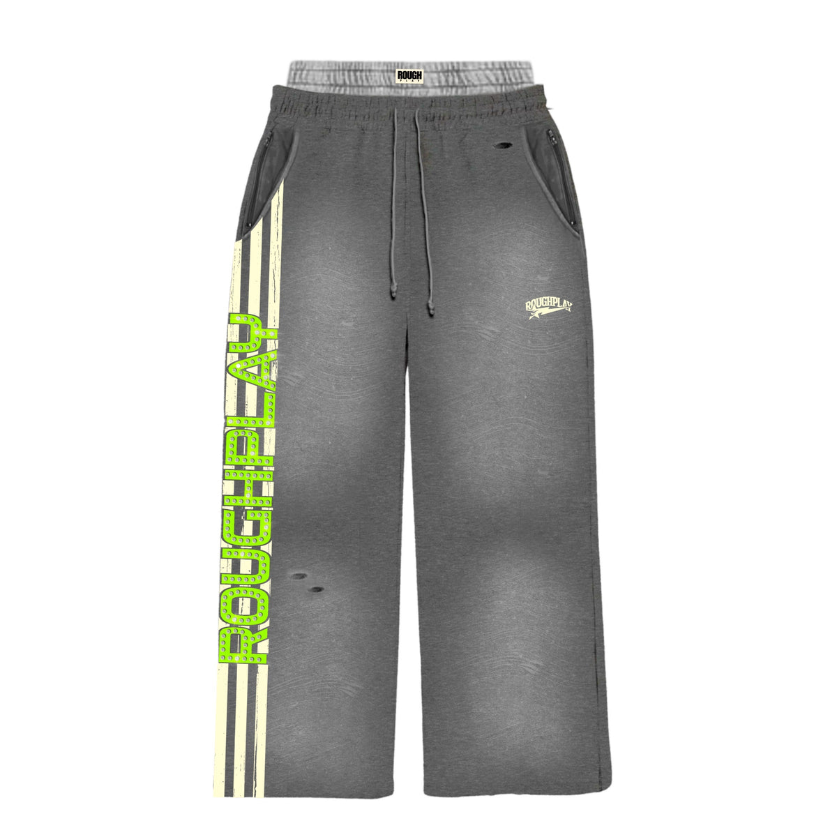 Roughplay Double Sweatpants Grey Green