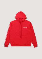 Chrome Hearts Hoodie Scroll Logo Red