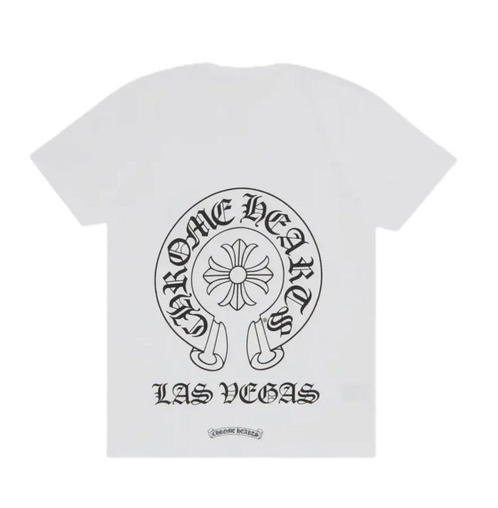 Chrome Hearts Tee White Horseshoe Las Vegas Exclusive