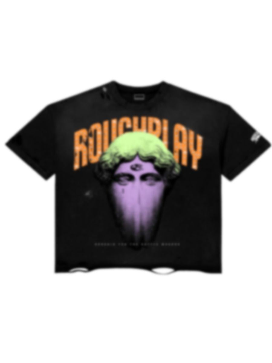 Roughplay Tee Black Can't Feel My Face