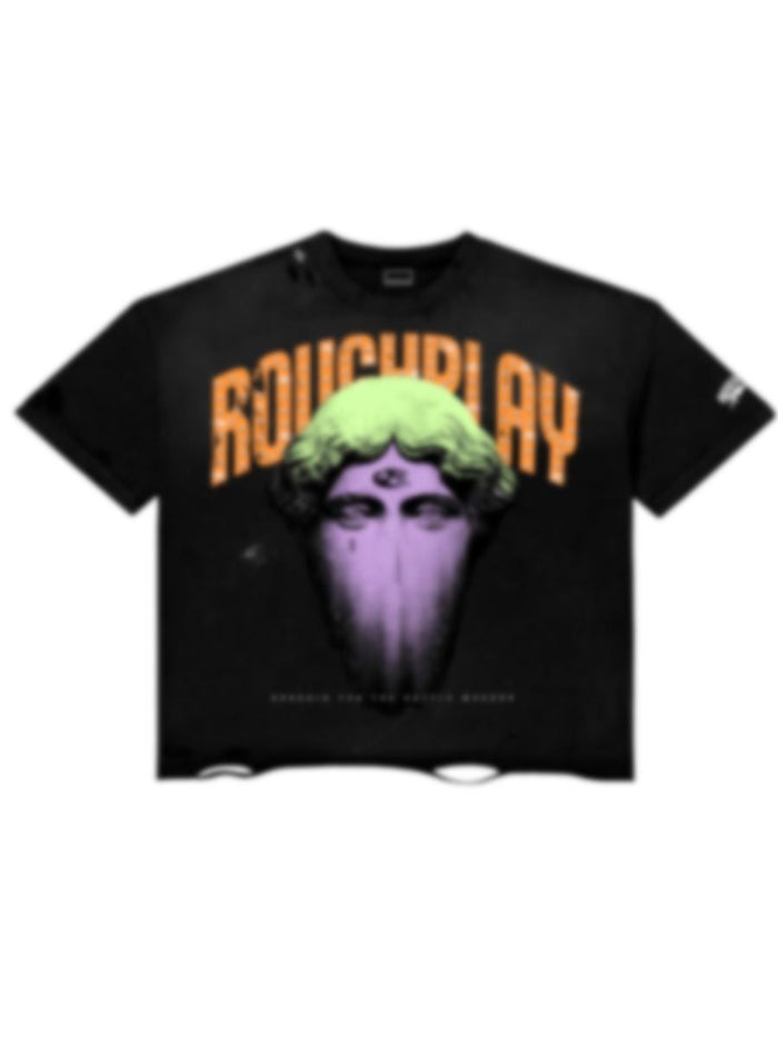 Roughplay Tee Black Can't Feel My Face