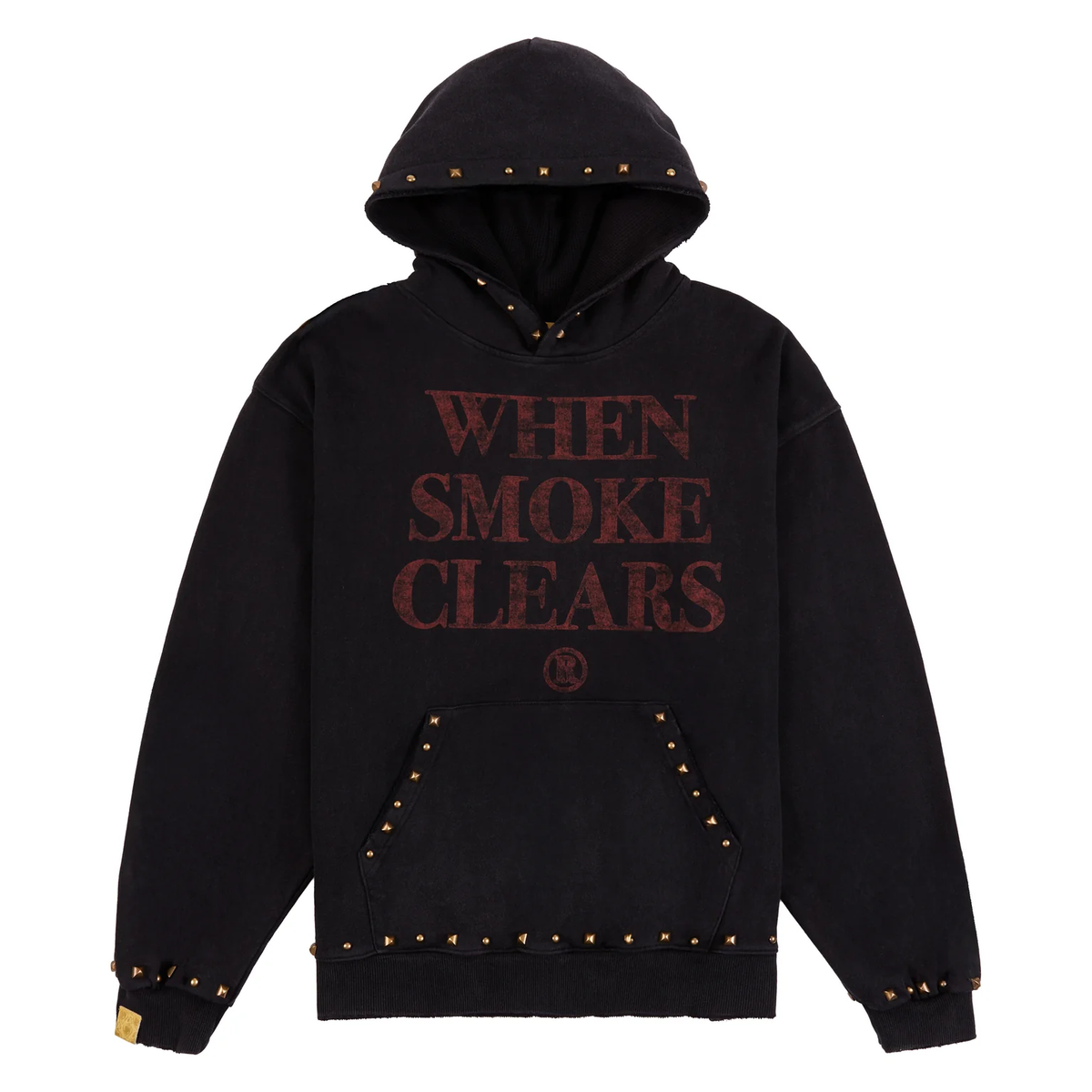 WSC Hoodie Studded Logo Black Red