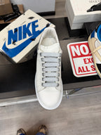 Alexander Mcqueen White Silver Preowned