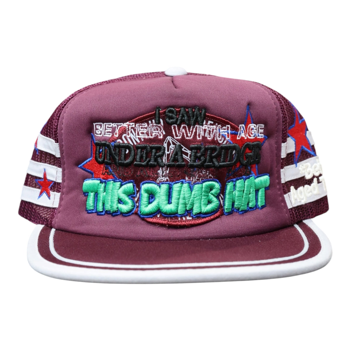 Better with age Dumb Vintage Burgundy Hat