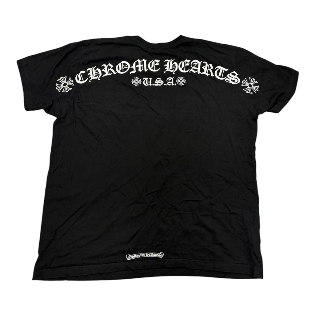 Chrome Heart Tee Scroll Logo Pocket Black Pre-owned