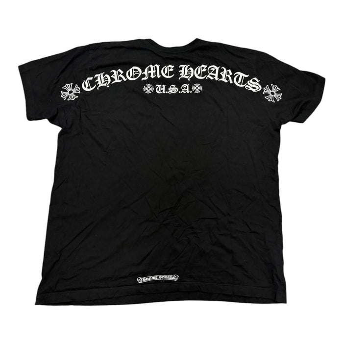 Chrome Heart Tee Scroll Logo Pocket Black Pre-owned