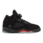 FLEX SHOP Air Jordan 5 Halloween GS sneakers in black leather with red shark tooth midsole and translucent outsole