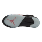 FLEX SHOP Air Jordan 5 Halloween GS sneaker showing the black and translucent rubber outsole with red Jumpman logo