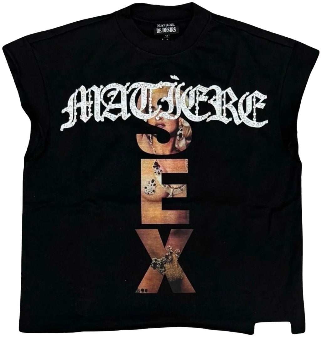 Matière De Dèsirs Tee Black Cutoff Madonna