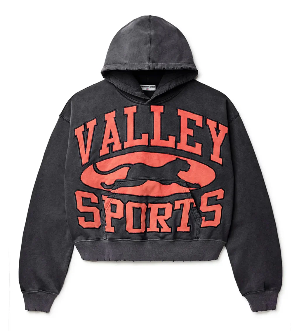 Vale Forever Hoodie Black Red Black Crest