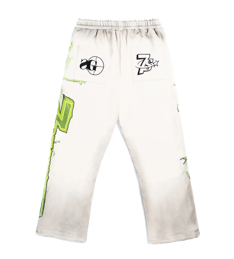 Triple Sevens Sweatpants Cream x Sniper Gang Vulture