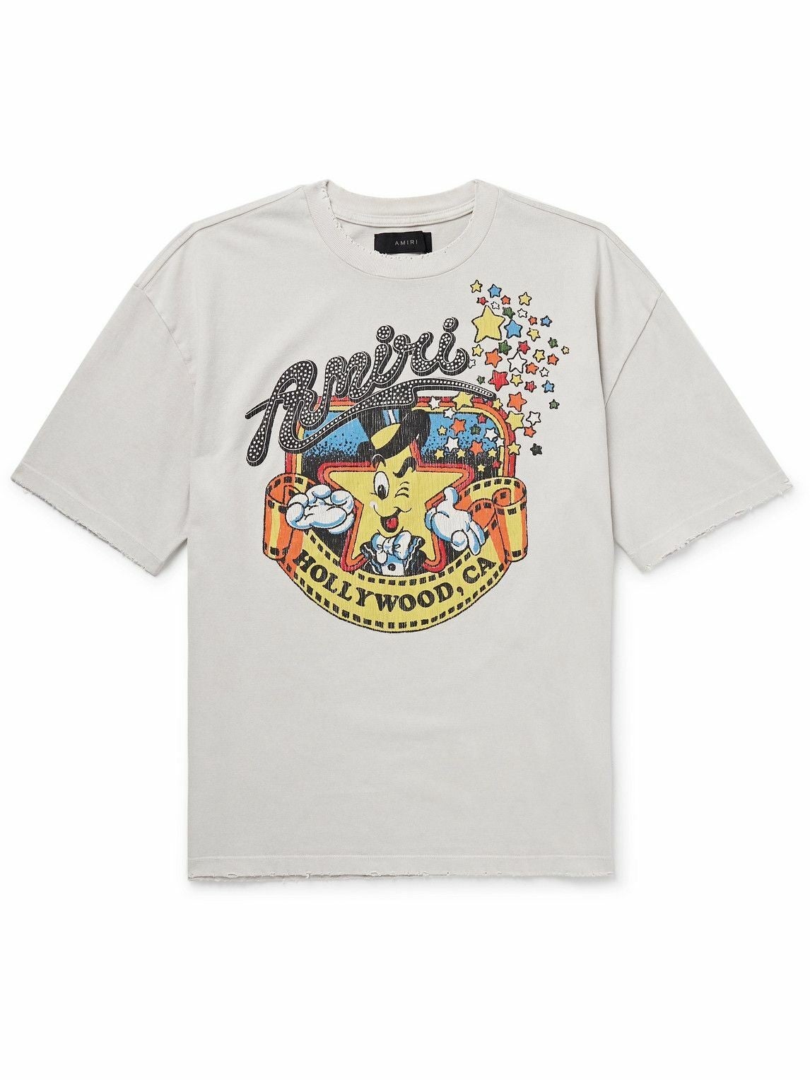 Amiri Tee Mr Hollywood Oversized White
