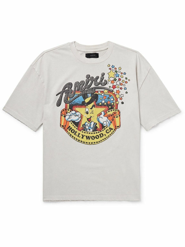 Amiri Tee Mr Hollywood Oversized White