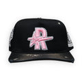 Roughplay Hat R Logo Vintage Black Pink