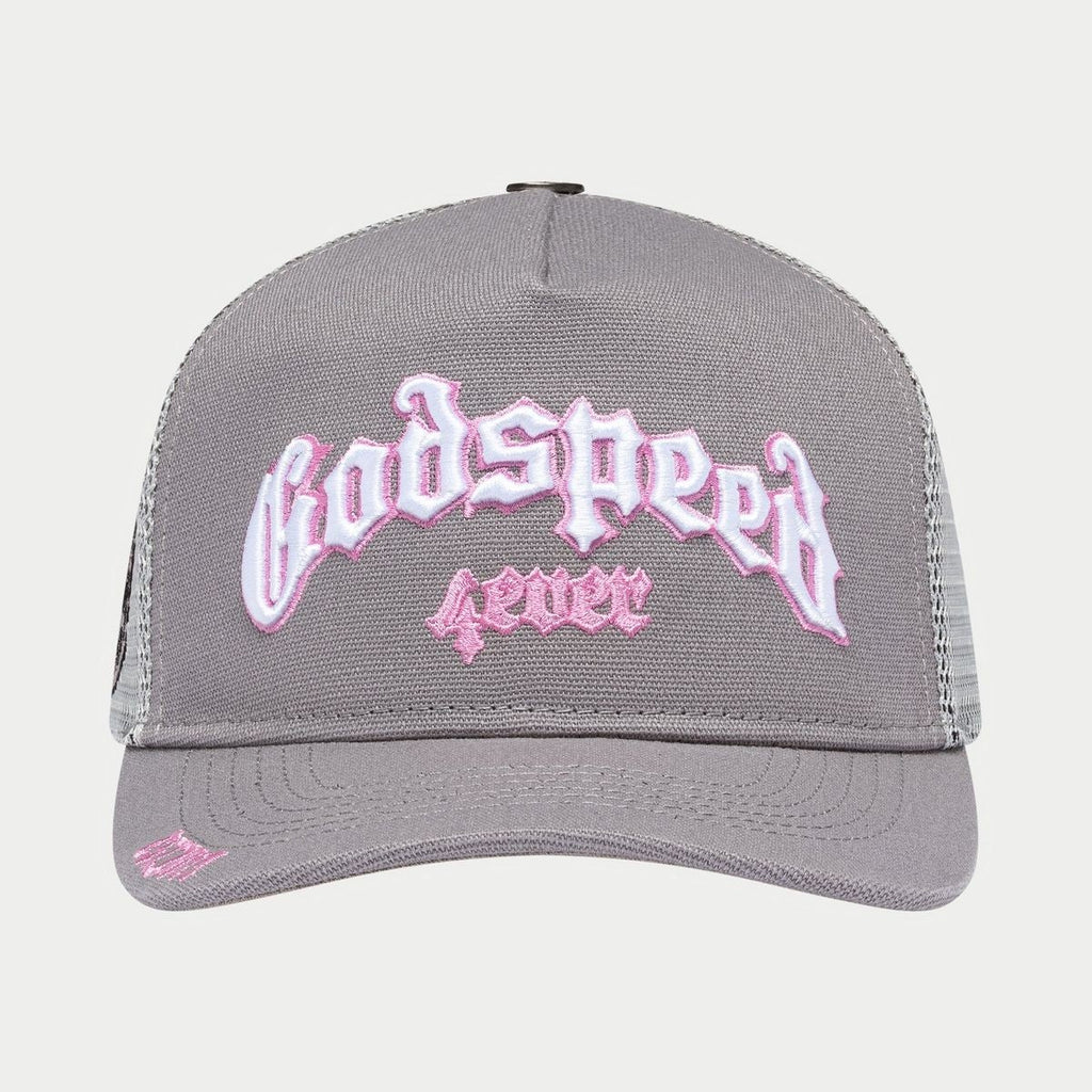 Godspeed Hat Gs Forever Trucker Grey Pink