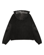 Triple Sevens Hoodie Black Blue Moto