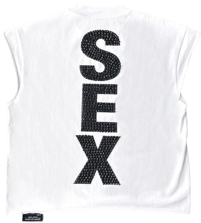 Matière De Dèsirs Tee White Cutoff Madonna