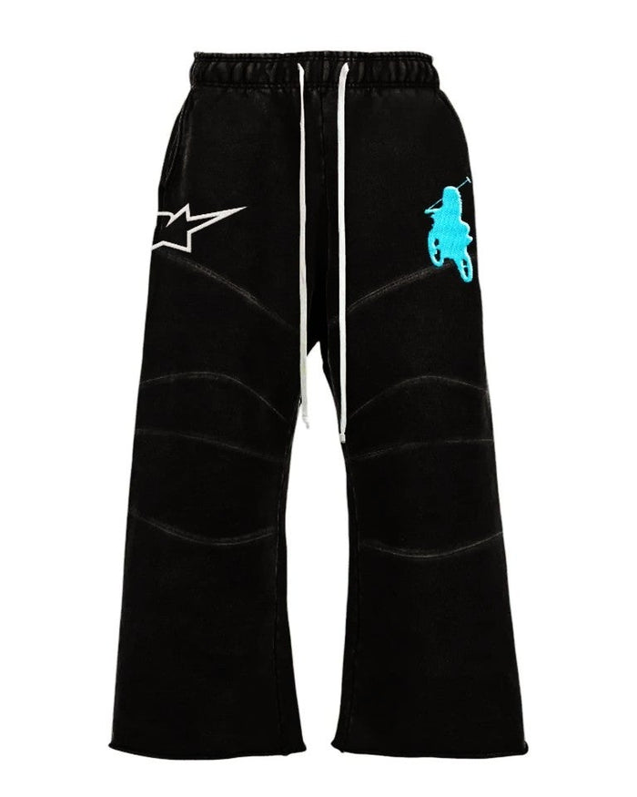 Triple Sevens Sweatpants Black Moto