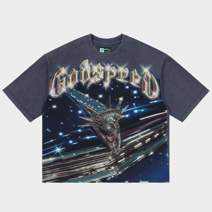 Godspeed Tee Liberty Cruiser Navy