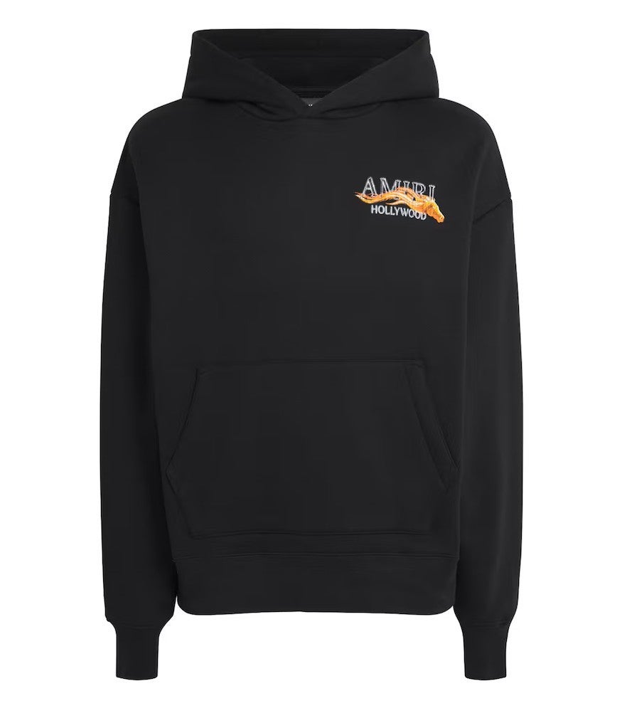 Amiri Hoodie Hollywood Horse Black