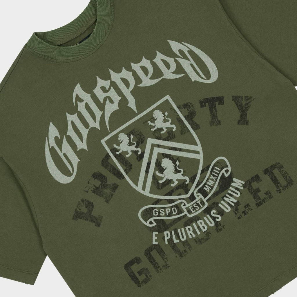 Godspeed Tee Collegiate Olive Wash