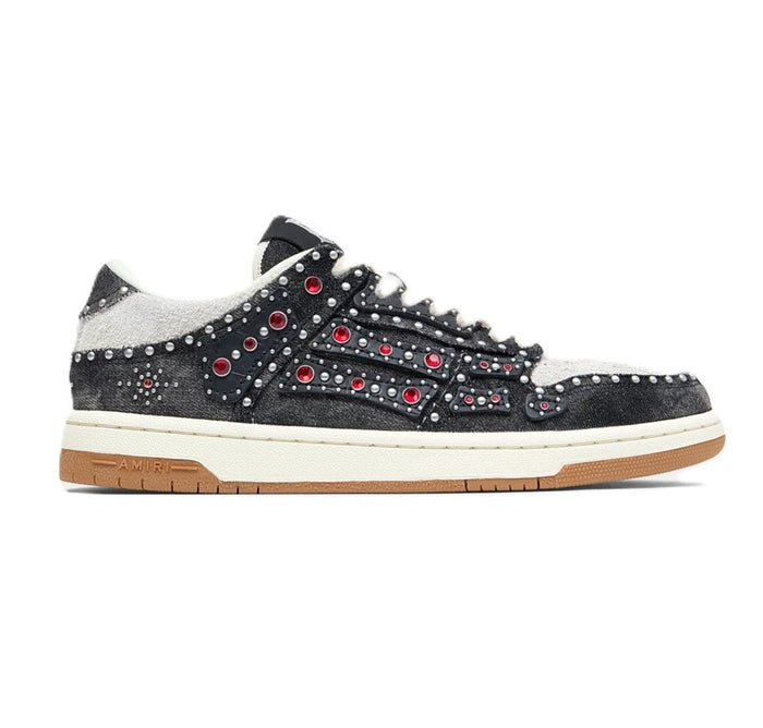 Amiri Stud Skel Low Black