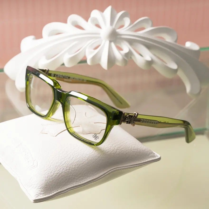 CHROME HEARTS Glasses VAGILLIONAIRE II DOLV DARK OLIVE
