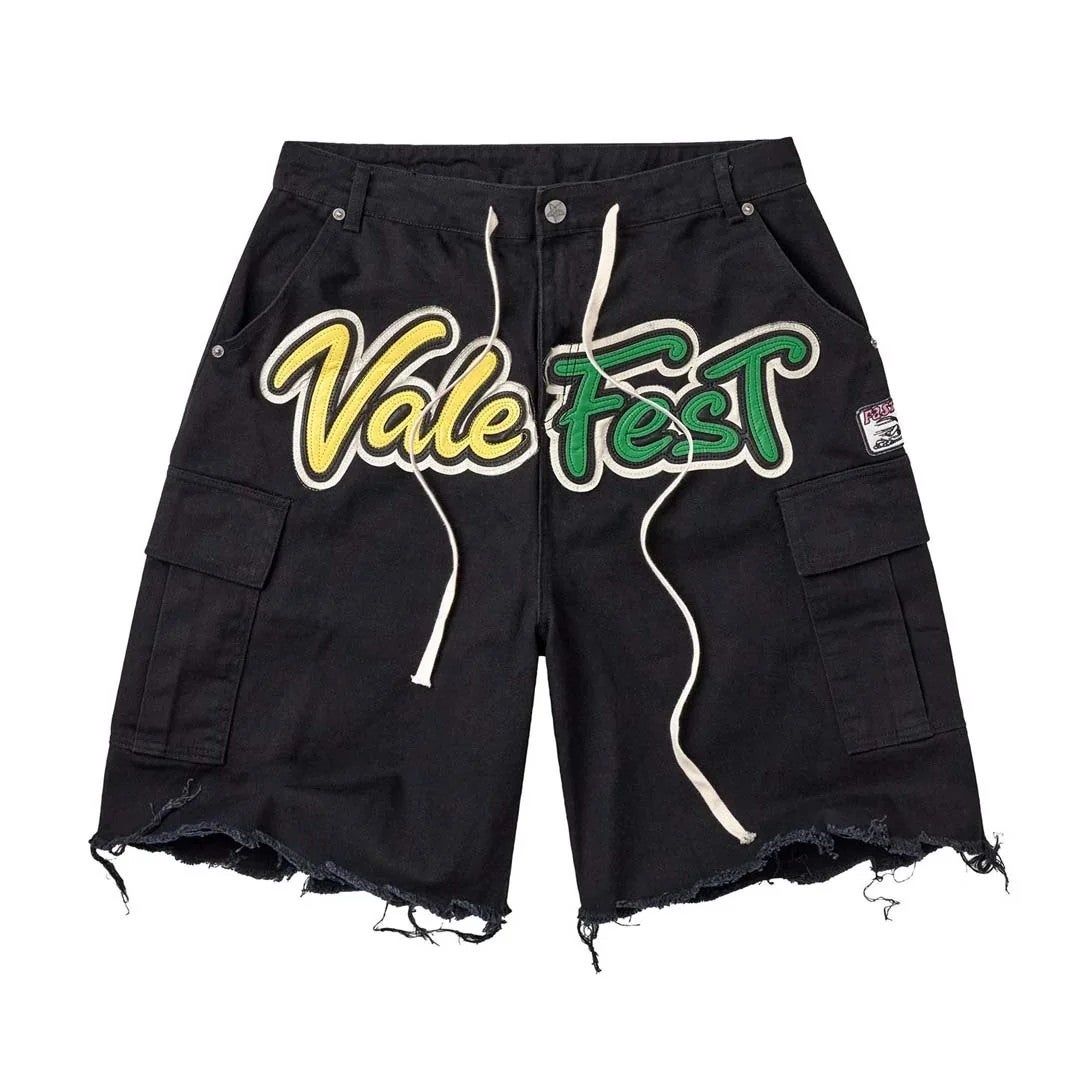 VALE FOREVER FEST JORTS BLACK