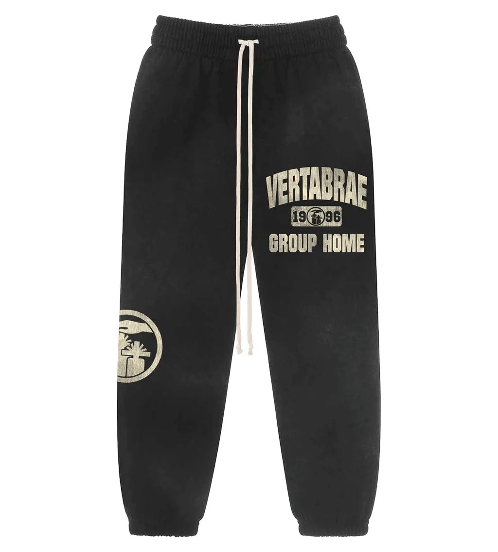 Vertabrae Sweatpants Black Group Home