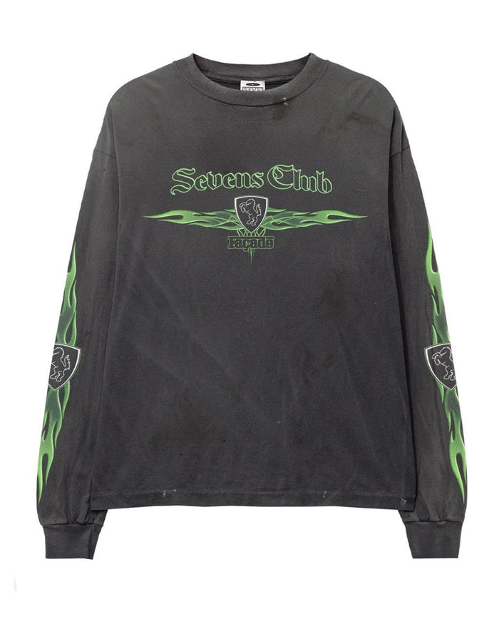 Triple Sevens Tee Biker Black Long Sleeve